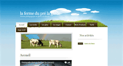 Desktop Screenshot of fermeduprelagarde.be